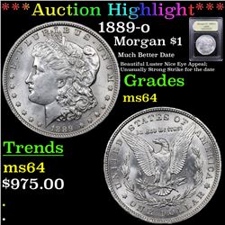 ***Auction Highlight*** 1889-o Morgan Dollar $1 Graded Choice Unc By USCG (fc)