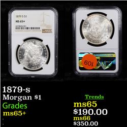 NGC 1879-s Morgan Dollar $1 Graded ms65+ By NGC