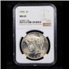 Image 2 : NGC 1925-p Peace Dollar $1 Graded ms65 By NGC