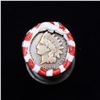 Image 3 : Mixed small cents 1c orig shotgun roll, 1918-d Wheat Cent, 1899 Indian Cent other end, Seal Strong W