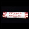 Image 4 : Mixed small cents 1c orig shotgun roll, 1918-d Wheat Cent, 1899 Indian Cent other end, Seal Strong W