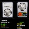 Image 1 : NGC 1880-s Morgan Dollar $1 Graded ms65 By NGC