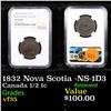 Image 1 : NGC 1832 Nova Scotia -NS-1D3 Graded vf35 By NGC