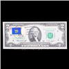 Image 2 : 1976 $2 Federal Reserve Note 1st Day of Issue, with Stamp (Ivel, KY) Grades Gem++ CU