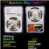 Image 1 : ***Auction Highlight*** NGC 1924-p Peace Dollar $1 Graded ms65 By NGC (fc)