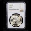 Image 2 : ***Auction Highlight*** NGC 1924-p Peace Dollar $1 Graded ms65 By NGC (fc)