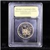 Image 2 : Proof 1991-1995-p WWII Modern Commem Half Dollar 50c Graded GEM++ Proof Deep Cameo By USCG