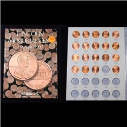 Parital Lincoln Cent Book 1999-2008 19 Coins