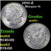 Image 1 : 1921-d Morgan Dollar $1 Grades Select+ Unc
