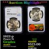 Image 1 : ***Auction Highlight*** NGC 1922-p Peace Dollar $1 Graded ms65 By NGC (fc)