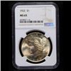 Image 2 : ***Auction Highlight*** NGC 1922-p Peace Dollar $1 Graded ms65 By NGC (fc)