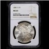 Image 2 : NGC 1881-s Morgan Dollar $1 Graded ms65 By NGC