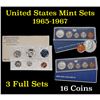 Image 1 : Group of 3 Special Mint Sets 1965-1967 20 coins