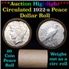 Image 1 : ***Auction Highlight*** Full solid date 1922-s Peace silver dollar roll (fc)