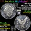 Image 1 : 1888-p Morgan Dollar $1 Graded Select Unc+ DMPL By USCG