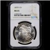 Image 2 : NGC 1879-s Morgan Dollar $1 Graded ms65 By NGC