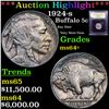 Image 1 : ***Auction Highlight*** 1924-s Buffalo Nickel 5c Graded Choice+ Unc By USCG (fc)