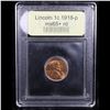 Image 4 : ***Auction Highlight*** 1918-p Lincoln Cent 1c Graded Gem+ Unc RD By USCG (fc)