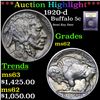 Image 1 : ***Auction Highlight*** 1920-d Buffalo Nickel 5c Graded Select Unc by USCG (fc)