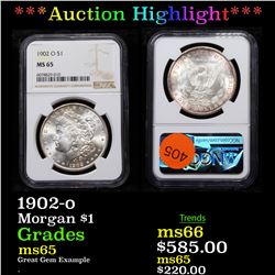 ***Auction Highlight*** NGC 1902-o Morgan Dollar $1 Graded ms65 By NGC (fc)