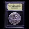 Image 2 : 1991-d Korean War Modern Commem Dollar $1 Graded ms70, Perfection By USCG