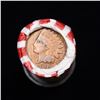 Image 3 : Mixed small cents 1c orig shotgun roll, 1916-d Wheat Cent, 1899 Indian Cent other end.