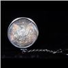 Image 3 : 1881-s Colorfully Toned In Holder With Chain Morgan Dollar $1 Grades Brilliant Uncirculated
