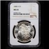 Image 2 : NGC 1880-s Morgan Dollar $1 Graded ms65 By NGC
