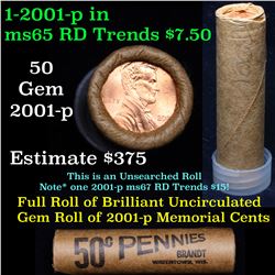 Shotgun Lincoln 1c roll, 2001-p 50 pcs Brandt Wrapper