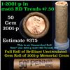 Image 1 : Shotgun Lincoln 1c roll, 2001-p 50 pcs Brandt Wrapper