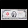 Image 2 : 1928G $2 Red seal United States Note Grades vf+