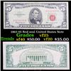 Image 1 : 1963 $5 Red seal United States Note Grades vf+