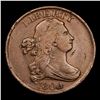 Image 2 : 1804 Draped Bust Half Cent 1/2c Grades xf