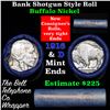 Image 1 : Buffalo Nickel Shotgun Roll in Old Bank Style 'Bell Telephone'  Wrapper 1916 & d Mint Ends