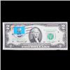 Image 2 : 1976 $2 Federal Reserve Note 1st Day of Issue, with Stamp (Ivel, KY) Grades Gem++ CU