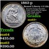 Image 1 : 1862-p Seated Liberty Half Dime 1/2 10c Grades Select+ Unc