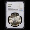 Image 2 : NGC 1925-p Peace Dollar $1 Graded ms65 by NGC