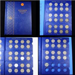 Virtually Complete 1938-1961 Jefferson Nickel Book 63 coins