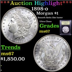 ***Auction Highlight*** 1898-o Morgan Dollar $1 Graded GEM++ Unc By USCG (fc)