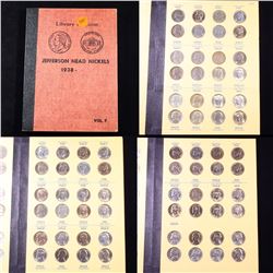 Complete 1938-1964 Jefferson Nickel Book 76 coins