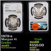 Image 1 : NGC 1879-s Morgan Dollar $1 Graded ms65 by NGC