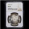 Image 2 : NGC 1879-s Morgan Dollar $1 Graded ms65 by NGC