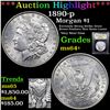 Image 1 : ***Auction Highlight*** 1890-p Morgan Dollar $1 Graded Choice+ Unc By USCG (fc)