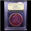 Image 4 : ***Auction Highlight*** 1870-cc Seated Liberty Dollar $1 Graded Choice AU/BU Slider+ by USCG (fc)