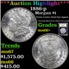 Image 1 : ***Auction Highlight*** 1886-p Morgan Dollar $1 Graded GEM++ Unc By USCG (fc)