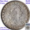 Image 6 : 1803 O-103 Draped Bust Half Dollar 50c Graded AU, Almost Unc by USCG