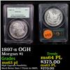Image 1 : PCGS 1897-s OGH Morgan Dollar $1 Graded ms63 pl By PCGS