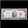 Image 2 : 6x 1953B $2 Red Seal United States Notes Concutive Serial Numbers All Gem CU