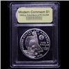 Image 2 : Proof 1992-p Columbus Modern Commem Dollar $1 Graded GEM++ Proof Deep Cameo By USCG
