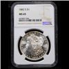 Image 2 : NGC 1882-s Morgan Dollar $1 Graded ms65 by NGC